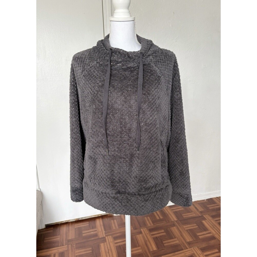 Member's Mark Gray Plush Soft Pullover Sweater With Pocket Size Medium